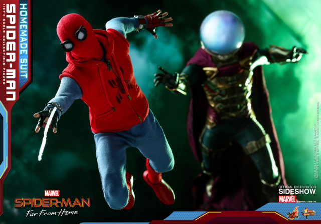 Hot Toys Mysterio Figure Chasing Homemade Suit Spider-Man