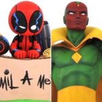 Marvel Premier Collection Vision & Animated Deadpool Diorama Statues!