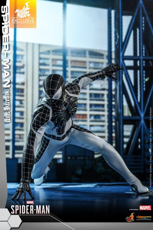 Hot Toys PS4 Spider-Man Negative Zone Suit Costume 12 Inch Figure