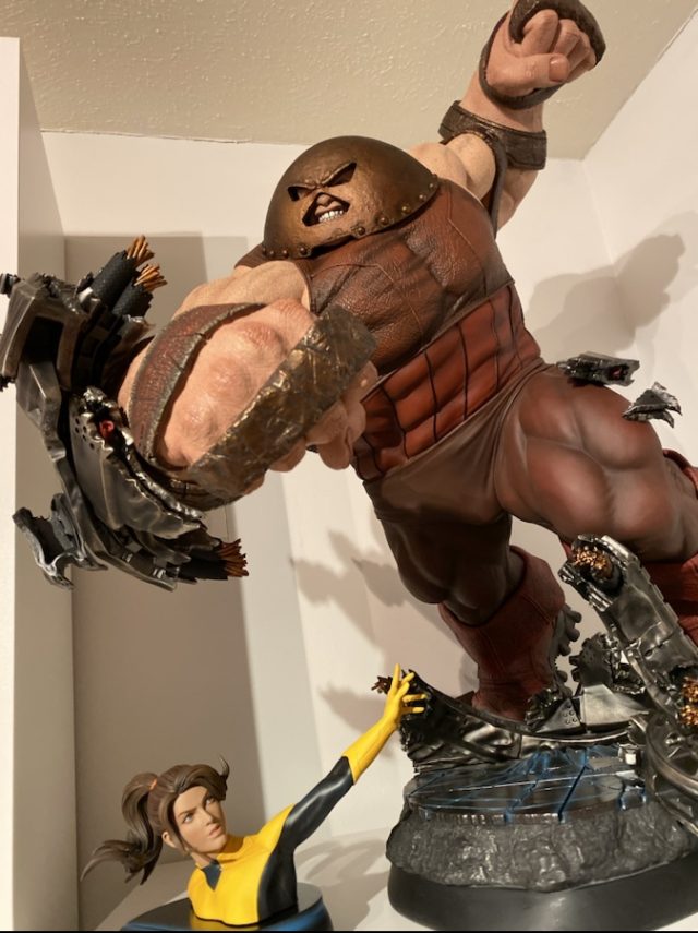 Review Sideshow Juggernaut 1/4 Statue EX with Kitty Pryde