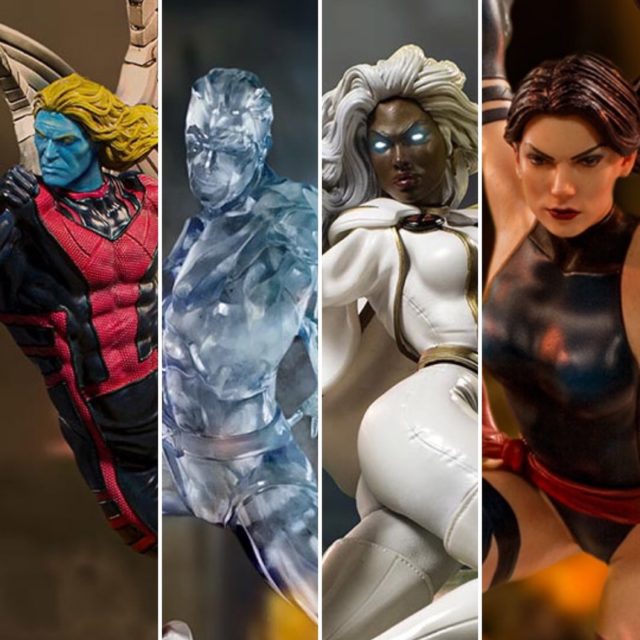 Iron Studios X-Men Statues Archangel Iceman Storm Psylocke