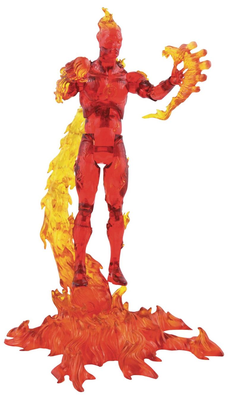 Marvel Select Human Torch Figure + Gallery Storm & Premier Logan Statues!