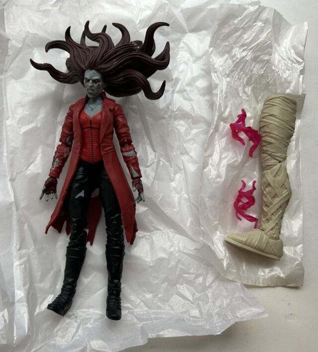 Marvel Legends What If Scarlet Witch Figure and Accessories Khonshu BAF Leg