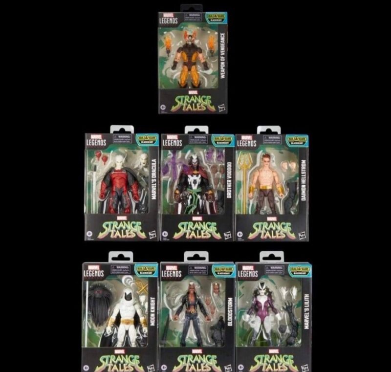 Marvel Legends Strange Tales Wave Packaged in Boxes Blackheart Series