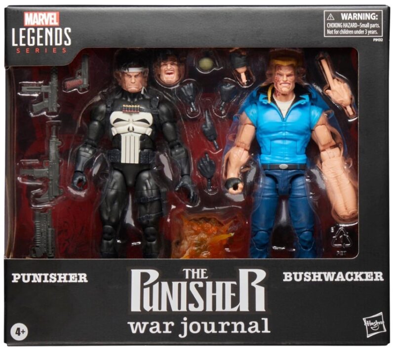 Marvel Legends Punisher War Journal & Bushwacker Two-Pack Packaged