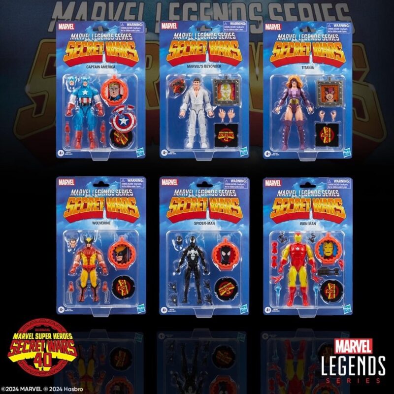 Marvel Legends Secret Wars Series Packaged Retro Cards