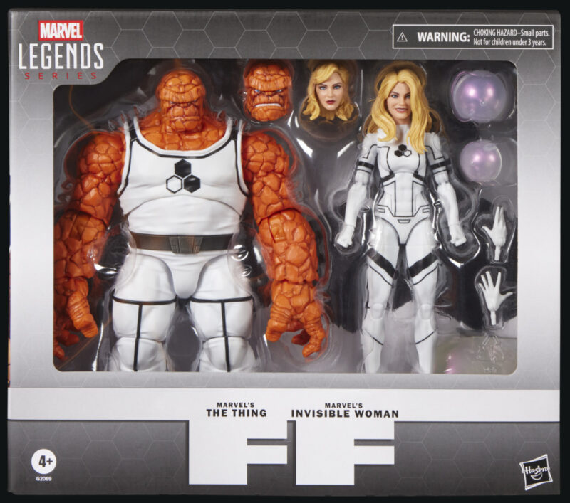 Marvel Legends Future Foundation Thing Invisible Woman Packaged in Box
