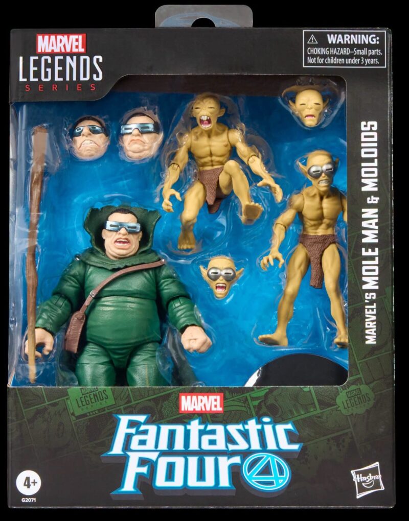 Marvel Legends Mole Man & Moloids Figures Set Packaged in Box